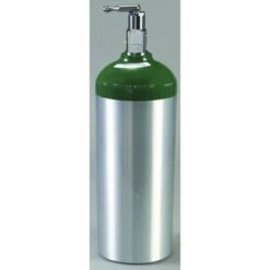 Aluminum Oxygen Cylinder Tank With Toggle Valve, Size DBy Western Enterprises
