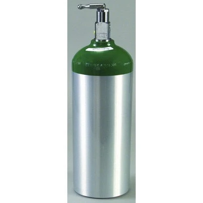 Aluminum Oxygen Cylinder Tank With Toggle Valve, Size DBy Western Enterprises 3 Aluminum Oxygen Cylinder Tank With Toggle Valve, Size DBy Western Enterprises