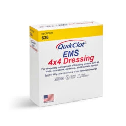 QuikClot® EMS Dressing, 4in X 4inBy Z-Medica -Medical Supply Store 1214 63601 p04 515Wx515H 8848029581342