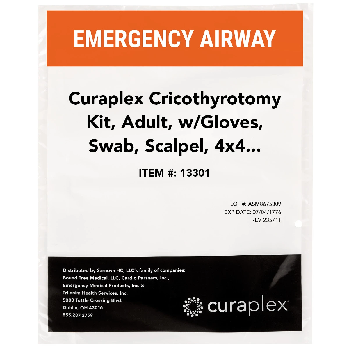Curaplex ®Adult Cricothyrotomy KitBy Curaplex 4 Curaplex ®Adult Cricothyrotomy KitBy Curaplex - Image 2