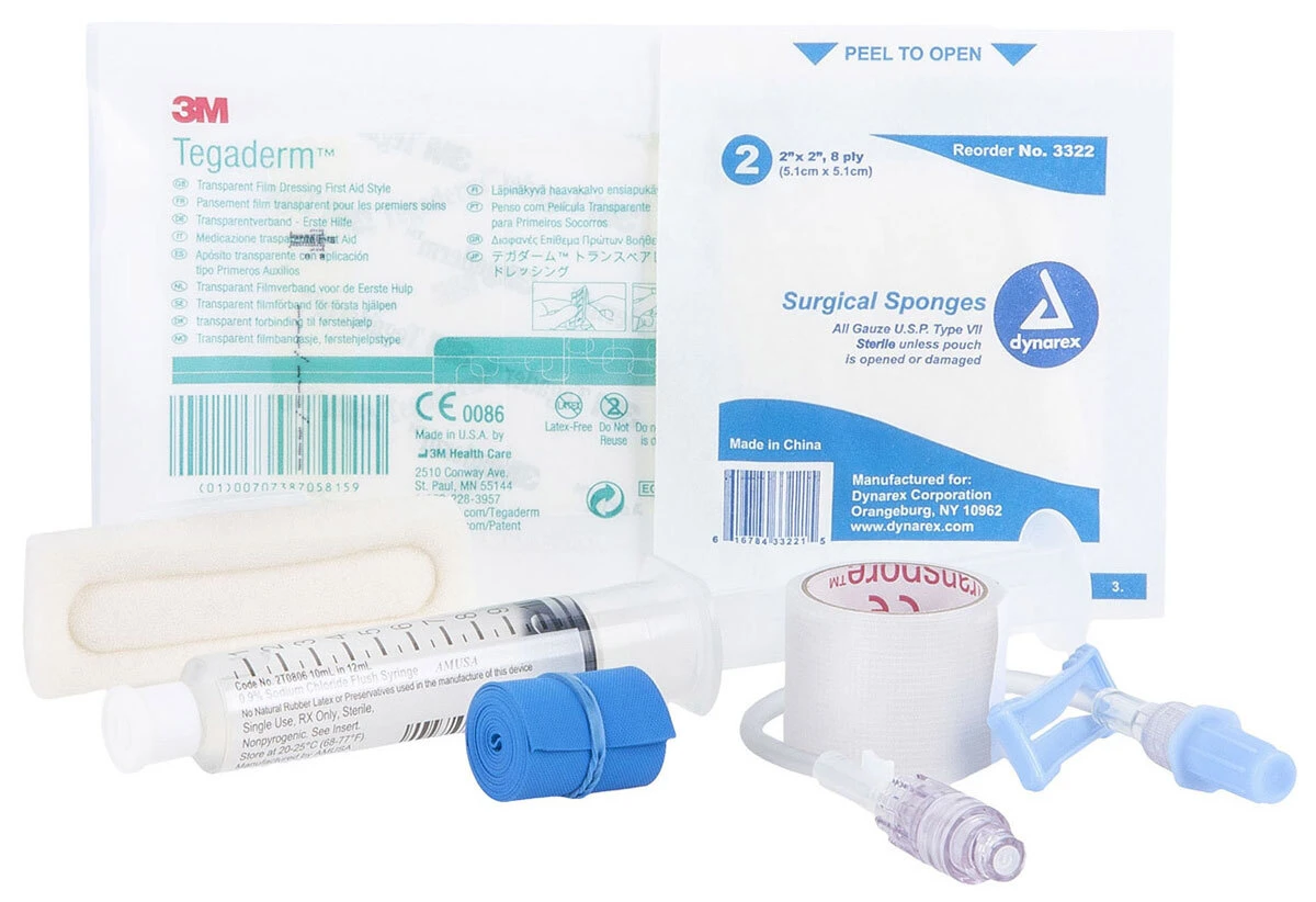 Curaplex ®IV Start Kit With Transparent Dressing, Skin Prep, Extension Set, Flush Syringe, Gauze Sponge, Tape And TourniquetBy Curaplex 3 Curaplex ®IV Start Kit With Transparent Dressing, Skin Prep, Extension Set, Flush Syringe, Gauze Sponge, Tape And TourniquetBy Curaplex