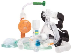 Curaplex ®O2-MAX Bitrac ED Mask With Nebulizer And CO2 Sampling LinesBy Curaplex