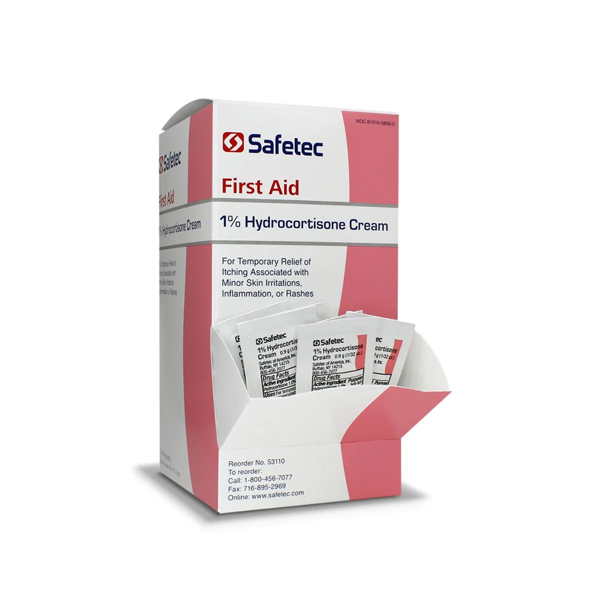 Safetec ®Hydrocortisone Cream, 1%, 0.9g PacketsBy Safetec Of America 3 Safetec ®Hydrocortisone Cream, 1%, 0.9g PacketsBy Safetec Of America