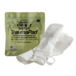 Z-Medica ®QuikClot ®Combat Gauze TraumaPad ™ , Single Wrap, 12in X 12inBy Teleflex